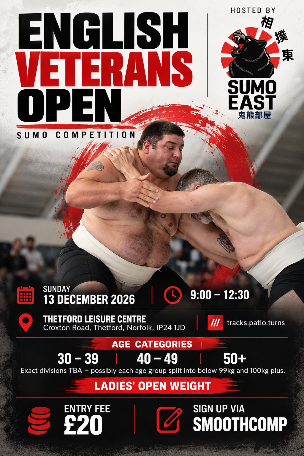 English Veterans Open 2026 poster